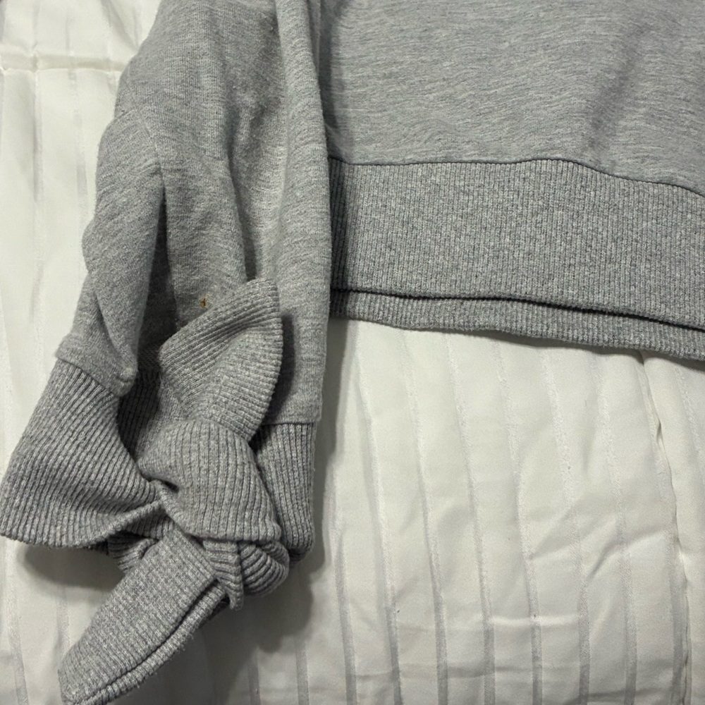 Lulu's Light Gray Ribbed Sweater - Picture 4 of 5